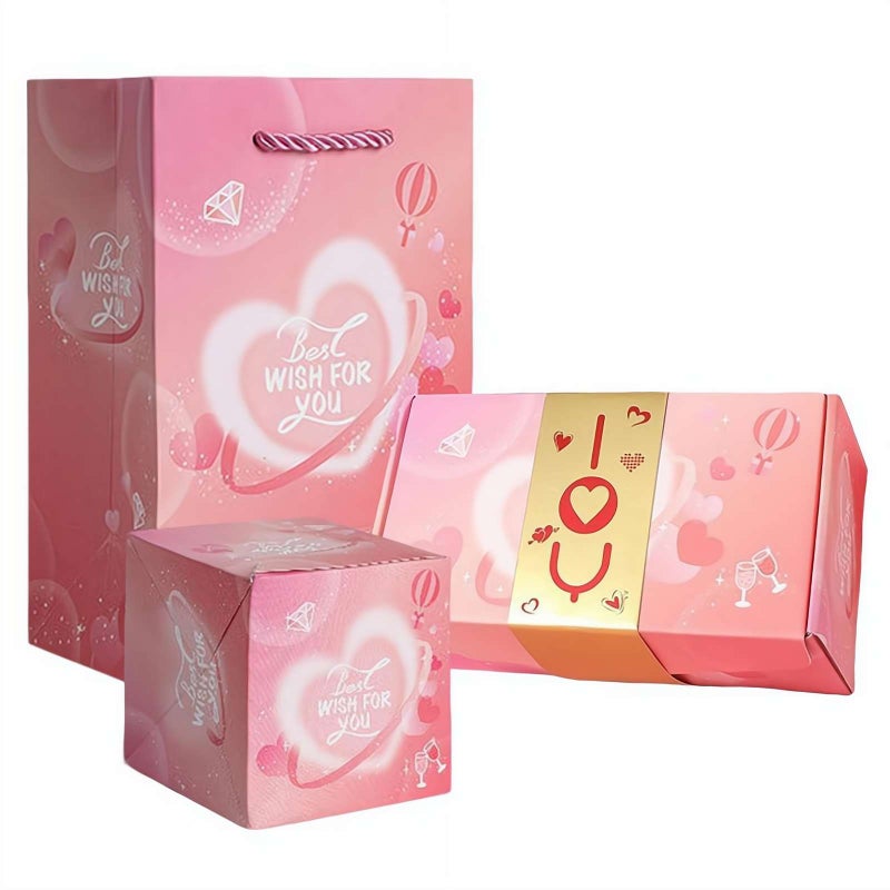 Surprise Gift Box Explosion, Money Gift Wrap Boxes for Cash Up, Funny and Creative Ways to Give Money as Christmas, Birthday Gifts, 16 Boxes - Image 1